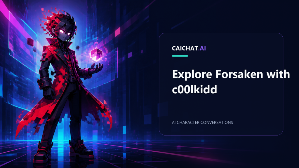 Glitchy digital avatar in a cyber arena