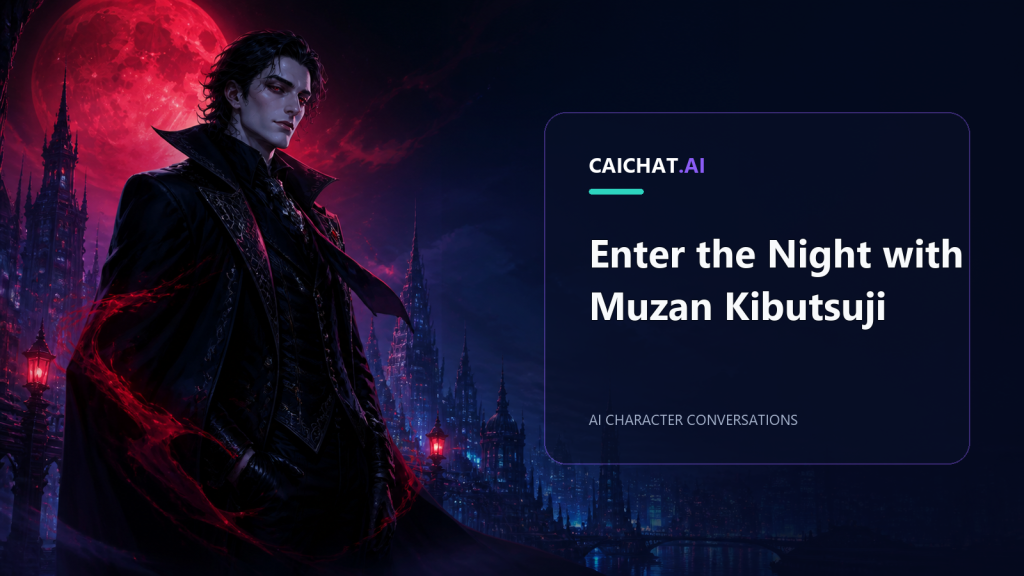 Elegant night antagonist in an AI conversation illustration