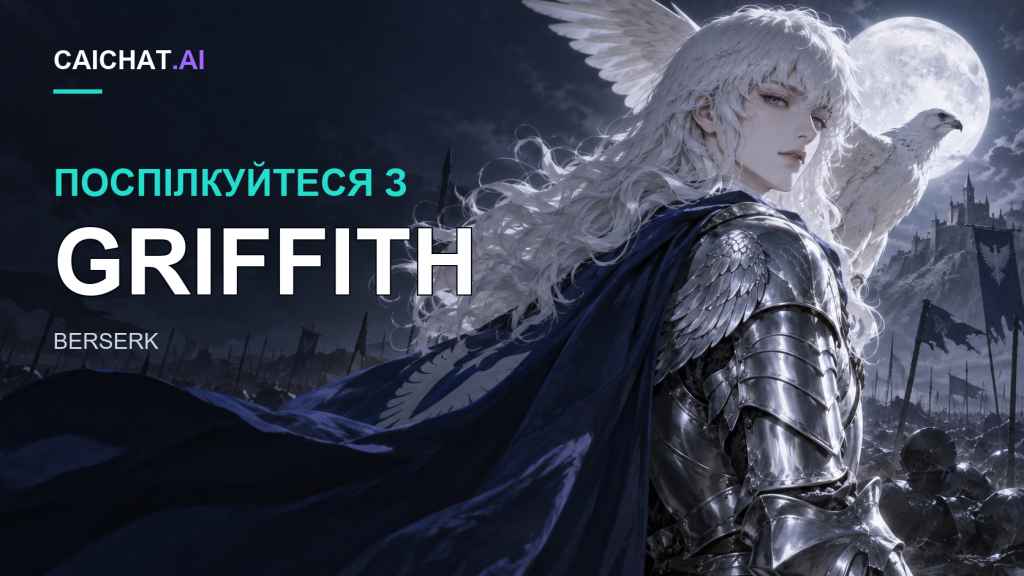 Ілюстрація стрункої фігури з довгим кучерявим білявим волоссям у білій блузі з високим коміром, світлих штанях і коричневих чоботях; фігура стоїть на вітрі біля океану й озирається через плече, у пастельно-золотих і синіх тонах із чайками.