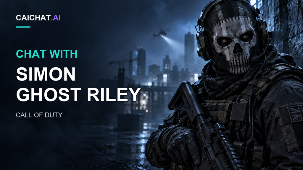Illustration of a soldier in dark tactical gear and a headset wearing a white skull-patterned balaclava and holding a rifle, against a dark blue night cityscape with a helicopter searchlight in mist.